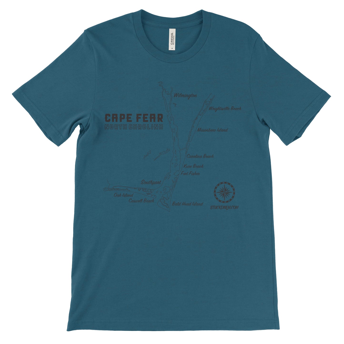 Cape Fear Map Light T-shirt