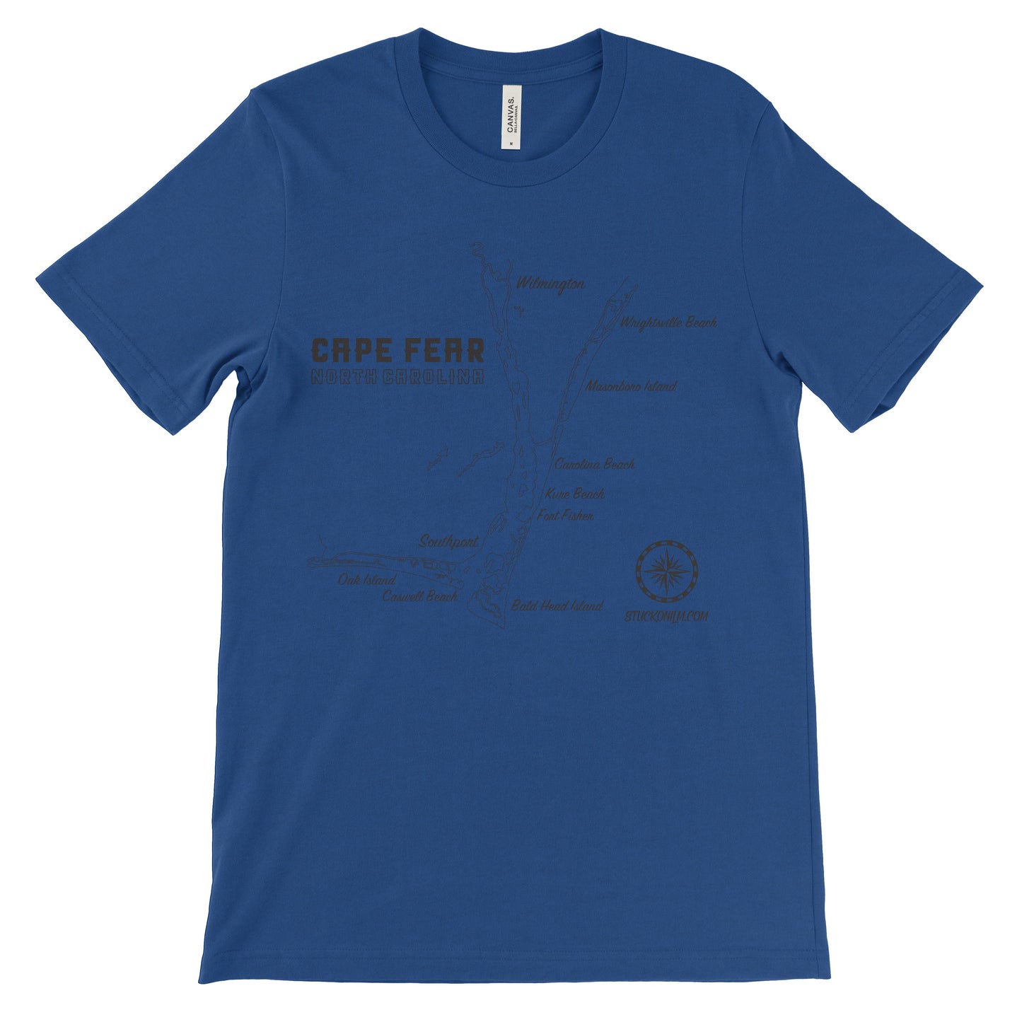 Cape Fear Map Light T-shirt