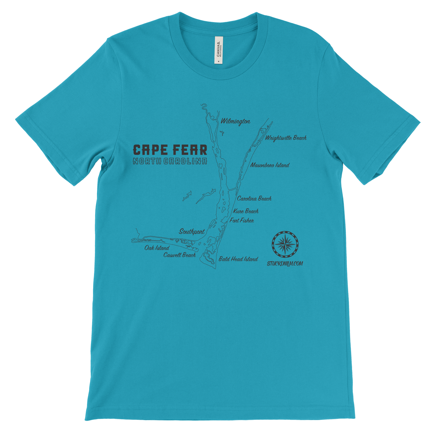 Cape Fear Map Light T-shirt