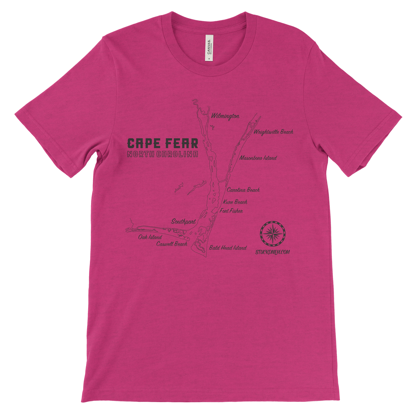 Cape Fear Map Light T-shirt