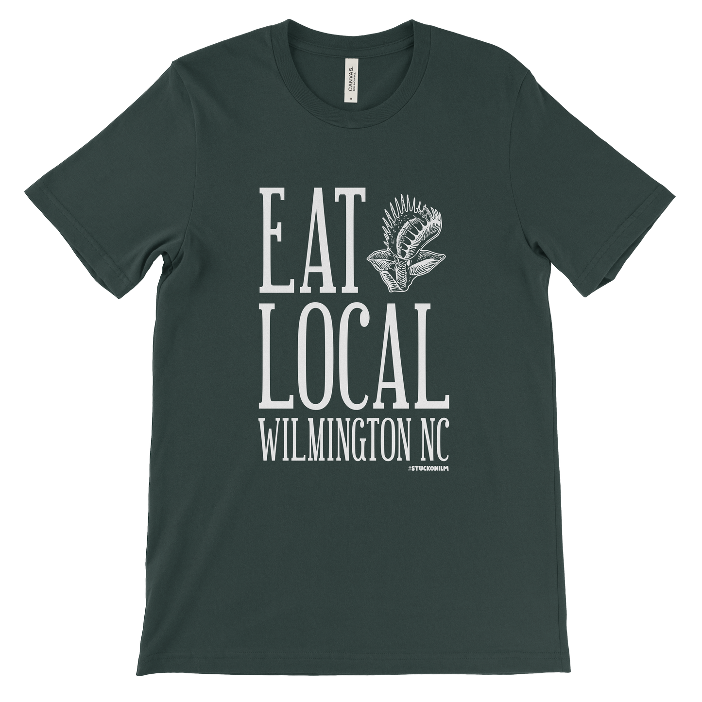 Eat Local Venus Flytrap Dark T-shirt