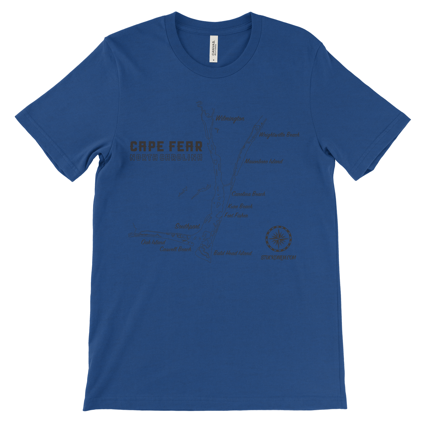 Cape Fear Map Light T-shirt