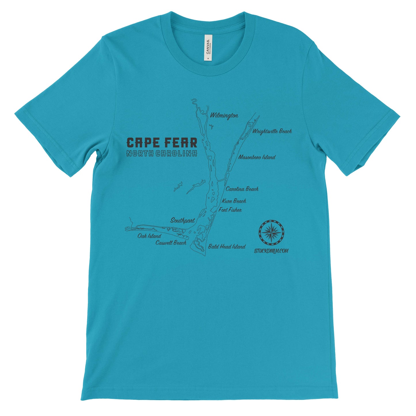 Cape Fear Map Light T-shirt