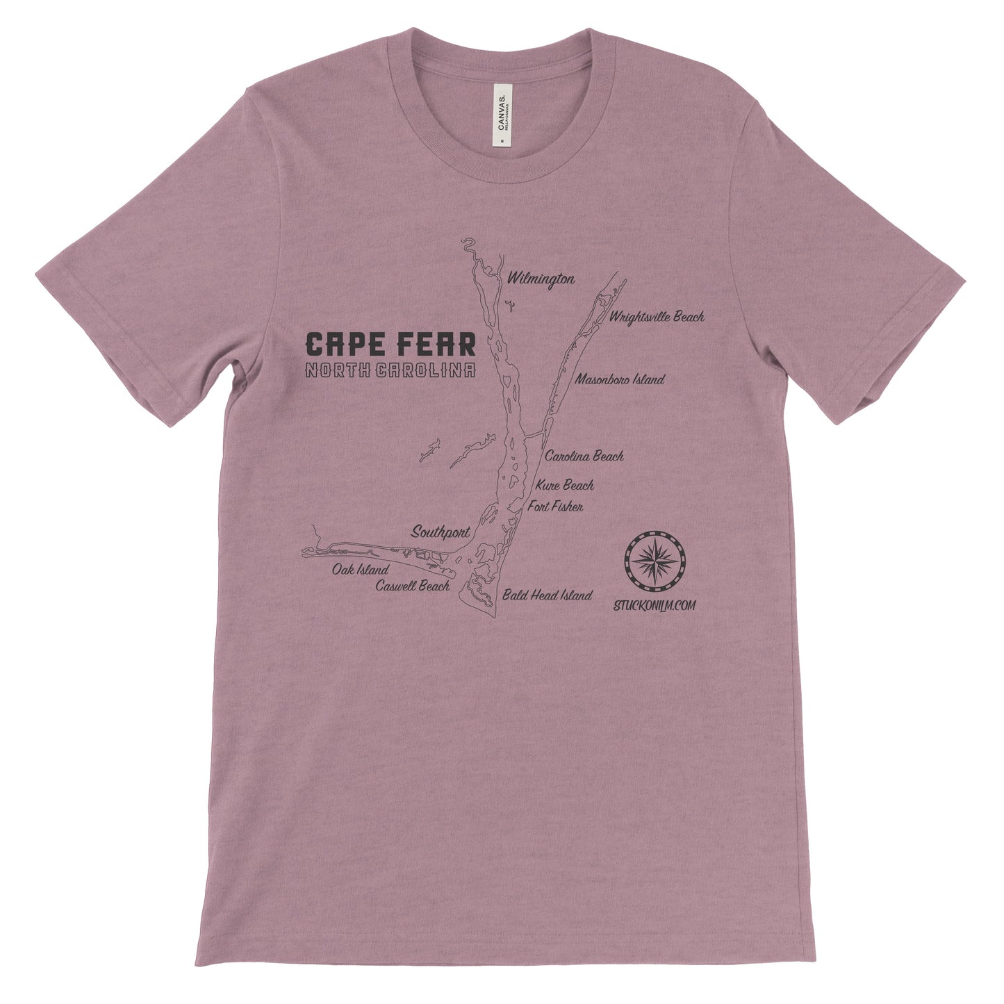 Cape Fear Map Light T-shirt