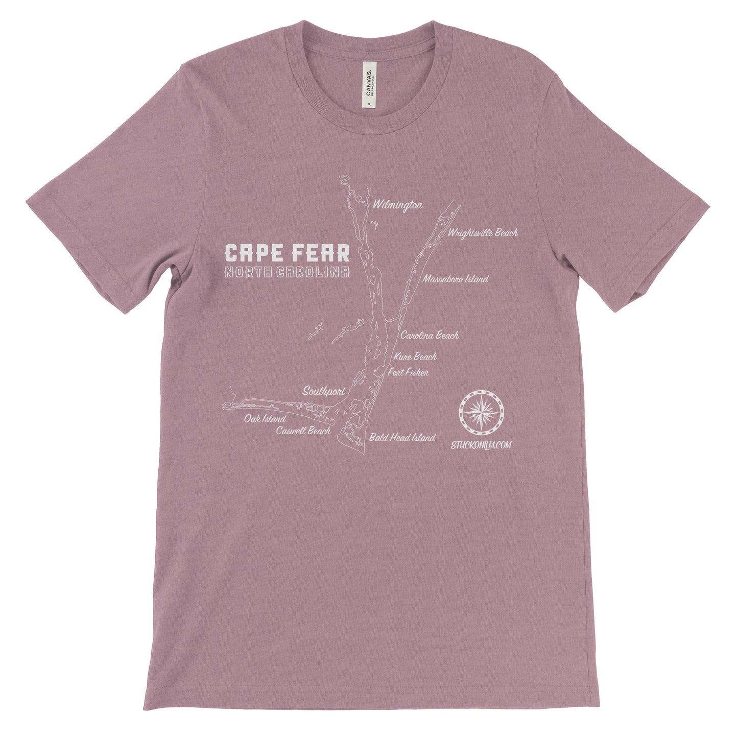 Cape Fear Map Dark T-shirt