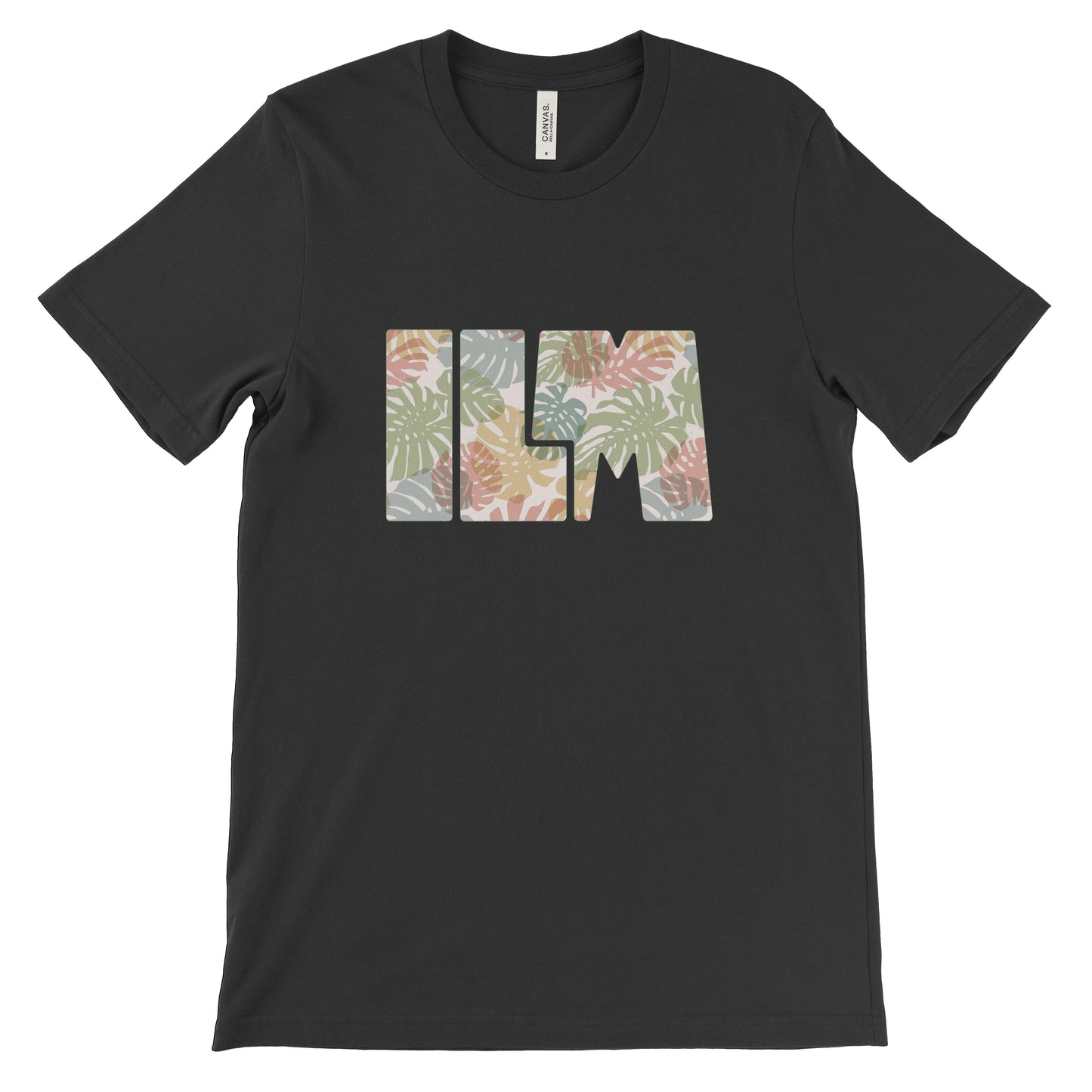 ILM Tropical Leaves Dark T-shirt