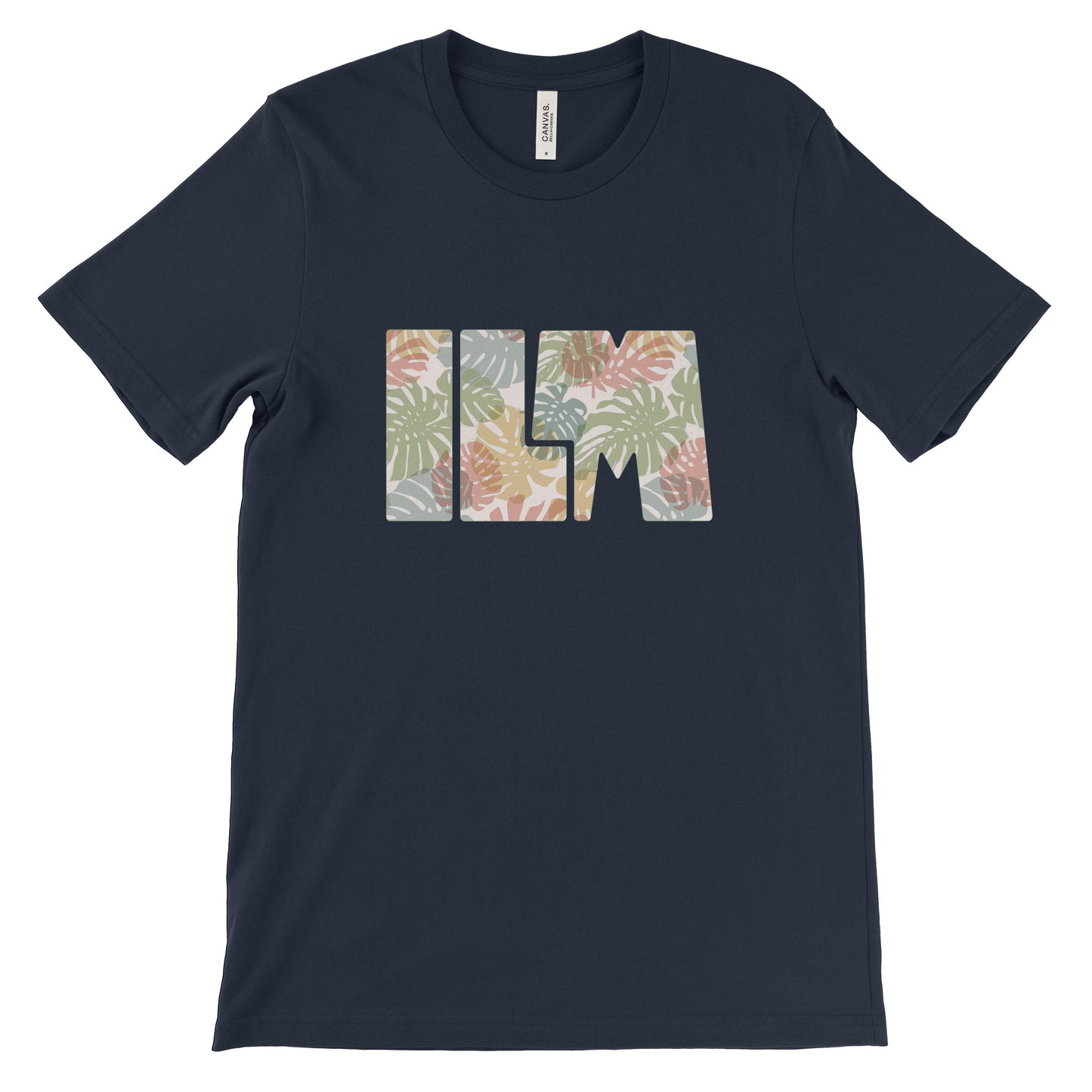 ILM Tropical Leaves Dark T-shirt