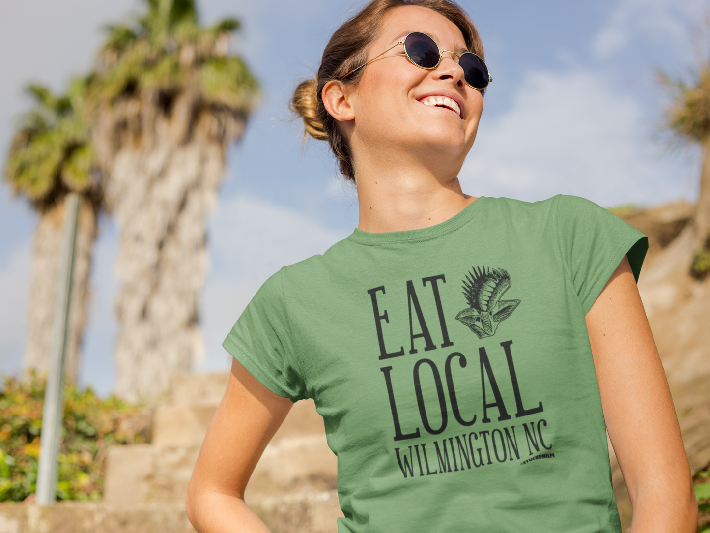 Eat Local Venus Flytrap Light T-shirt