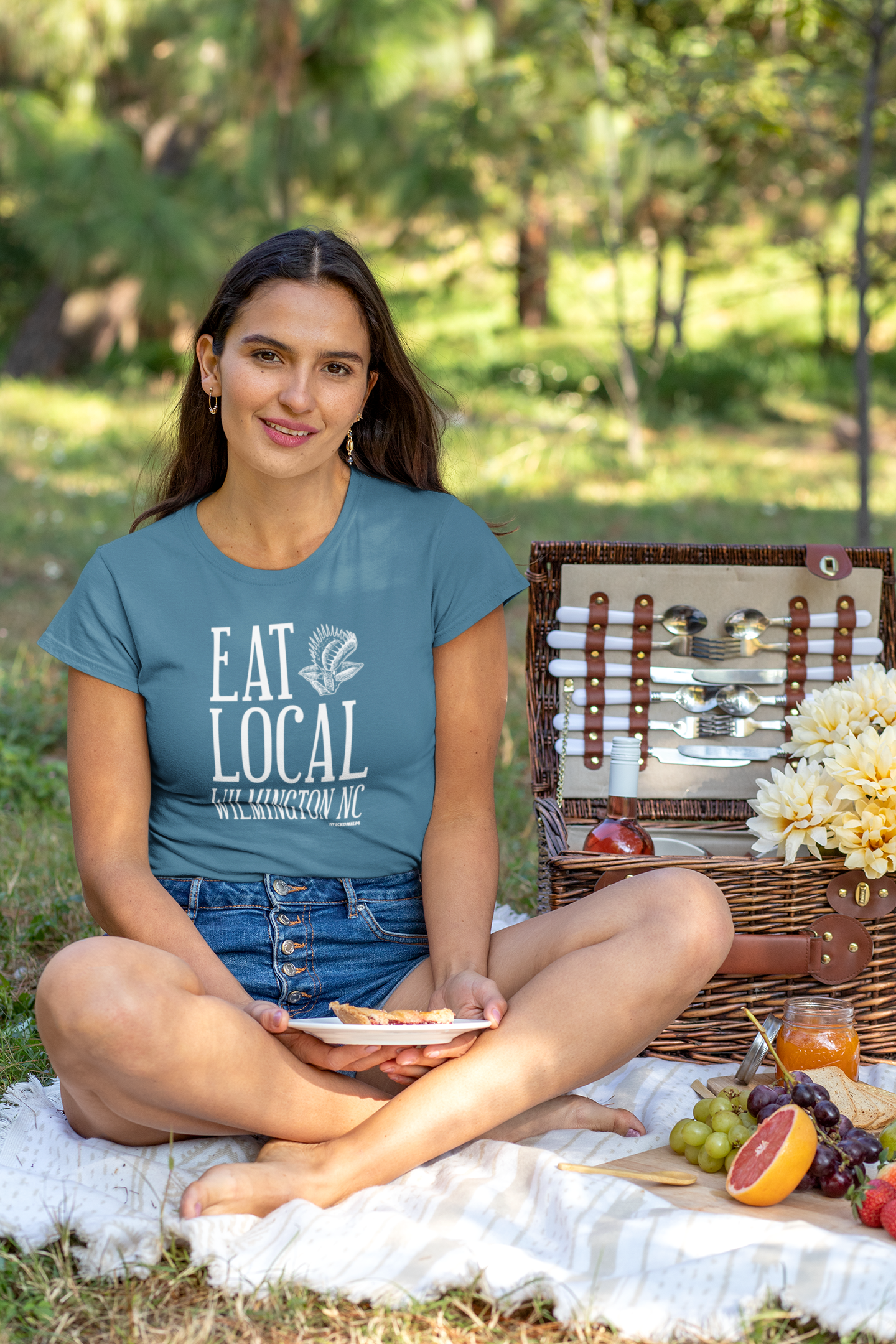 Eat Local Venus Flytrap Dark T-shirt